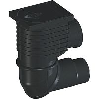 HL600NHO Дождеприемник с горизонтальным входным патрубком для декоративной облицовки фасадов DN110/125